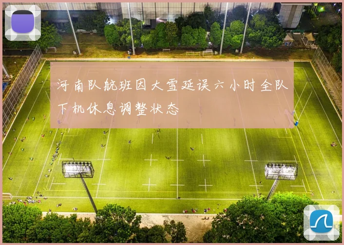 河南队航班因大雪延误六小时全队下机休息调整状态